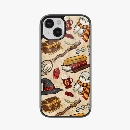 Wizarding Essentials Pattern Glass Case