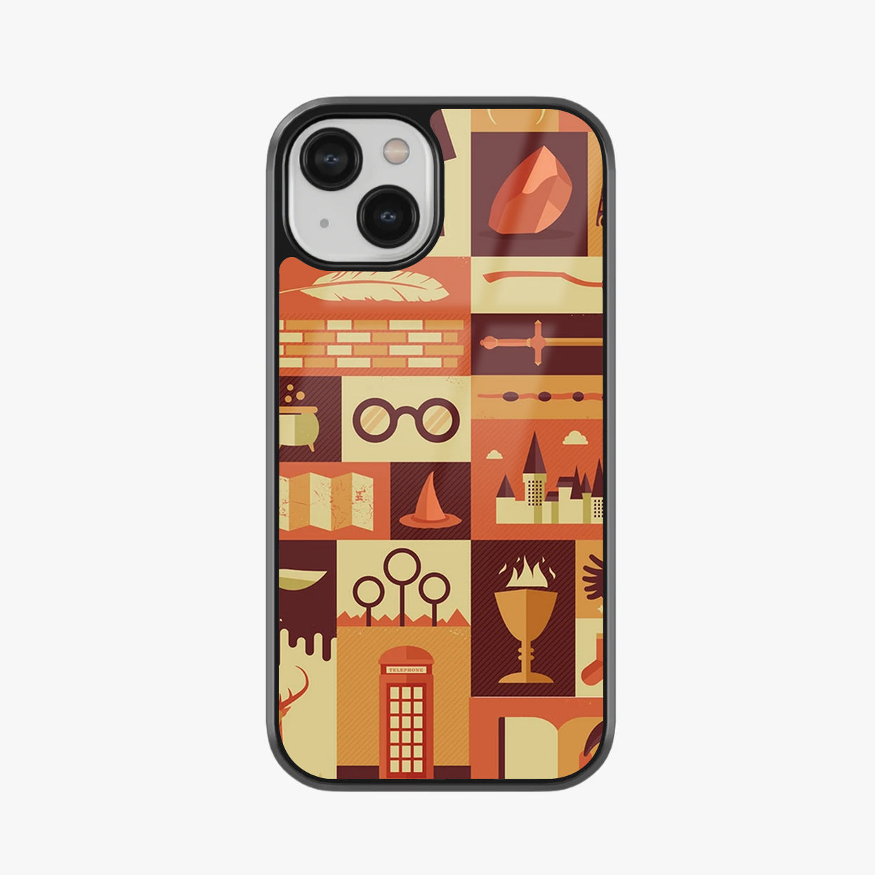 Wizarding World Icons Collage Glass Case