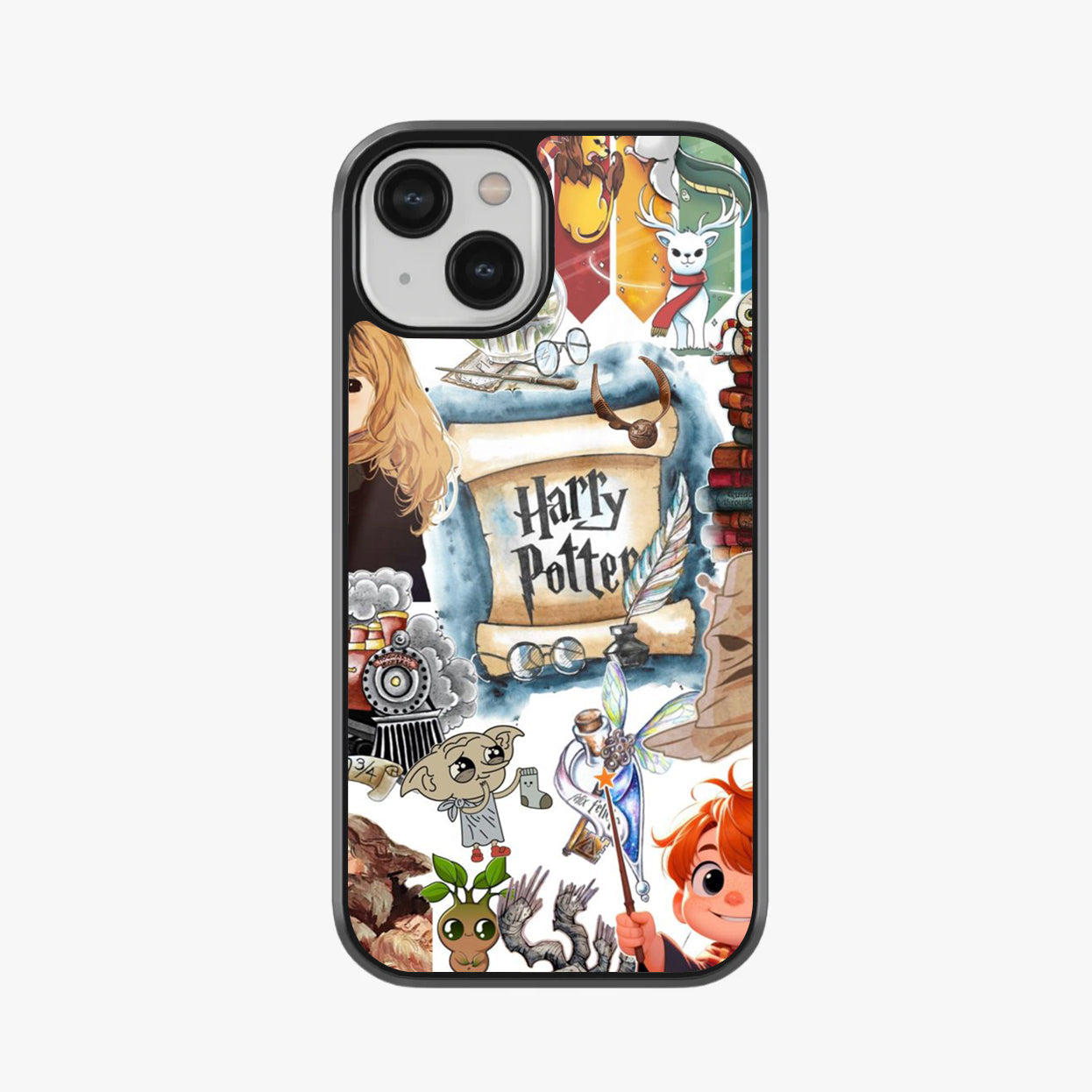 Cute Harry Potter Collage Glass Case