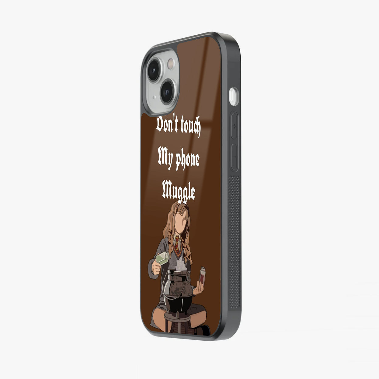 Hermione Don’t Touch My Phone, Muggle Glass Case