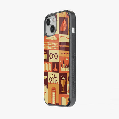 Wizarding World Icons Collage Glass Case