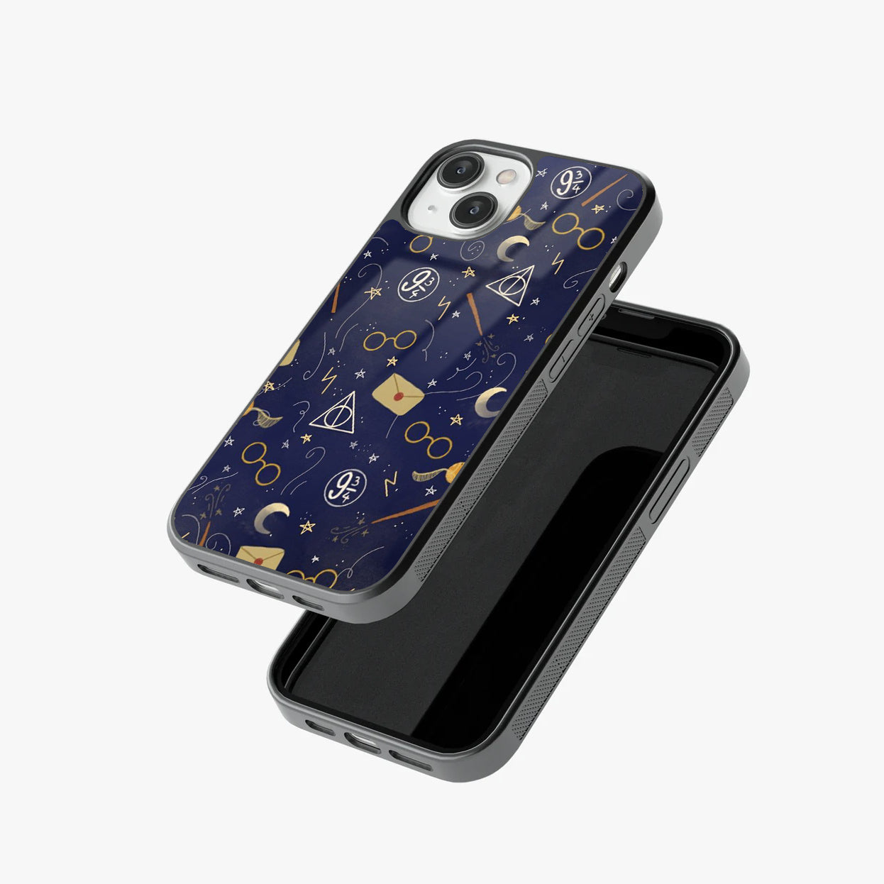 Hogwarts Magic Symbols Glass Case