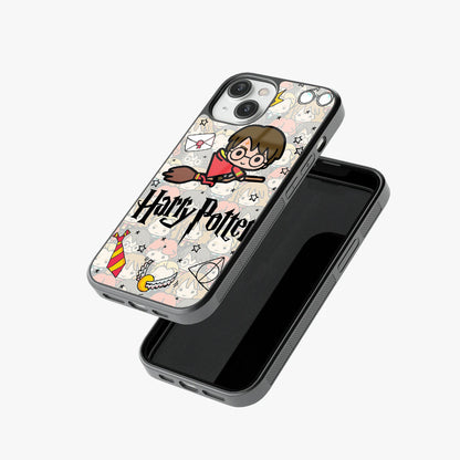 Chibi Harry Potter Magic Icons Glass Case