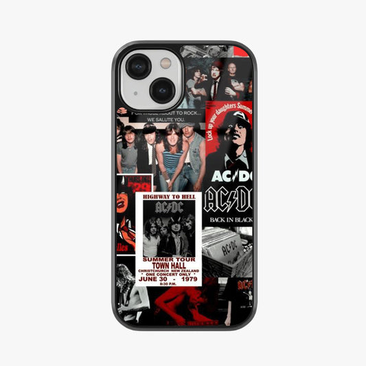 AC/DC Back in Black Era Glass Case