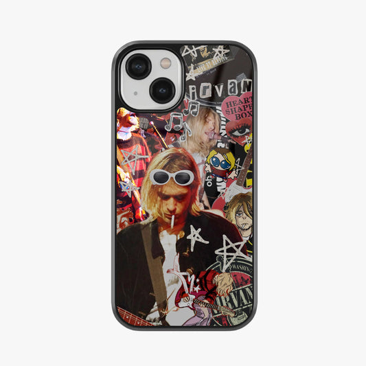Nirvana Grunge Soul Collage Glass Case