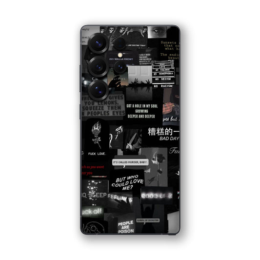 Bad Day Dark Collage Mobile Skin