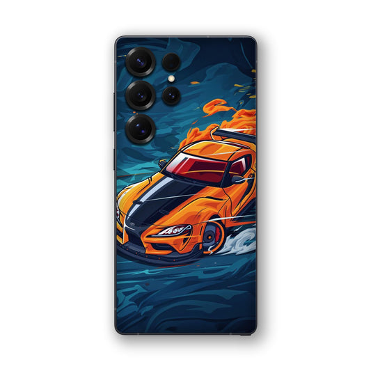 Blazing Orange Supra Mobile Skin
