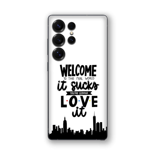 Real World NYC Quote Mobile Skin