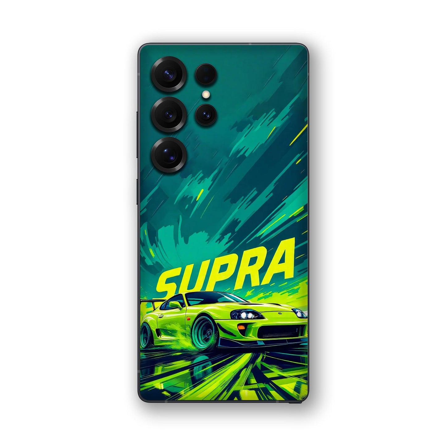Toyota Supra JDM Sports Car Green Drift Mobile Skin