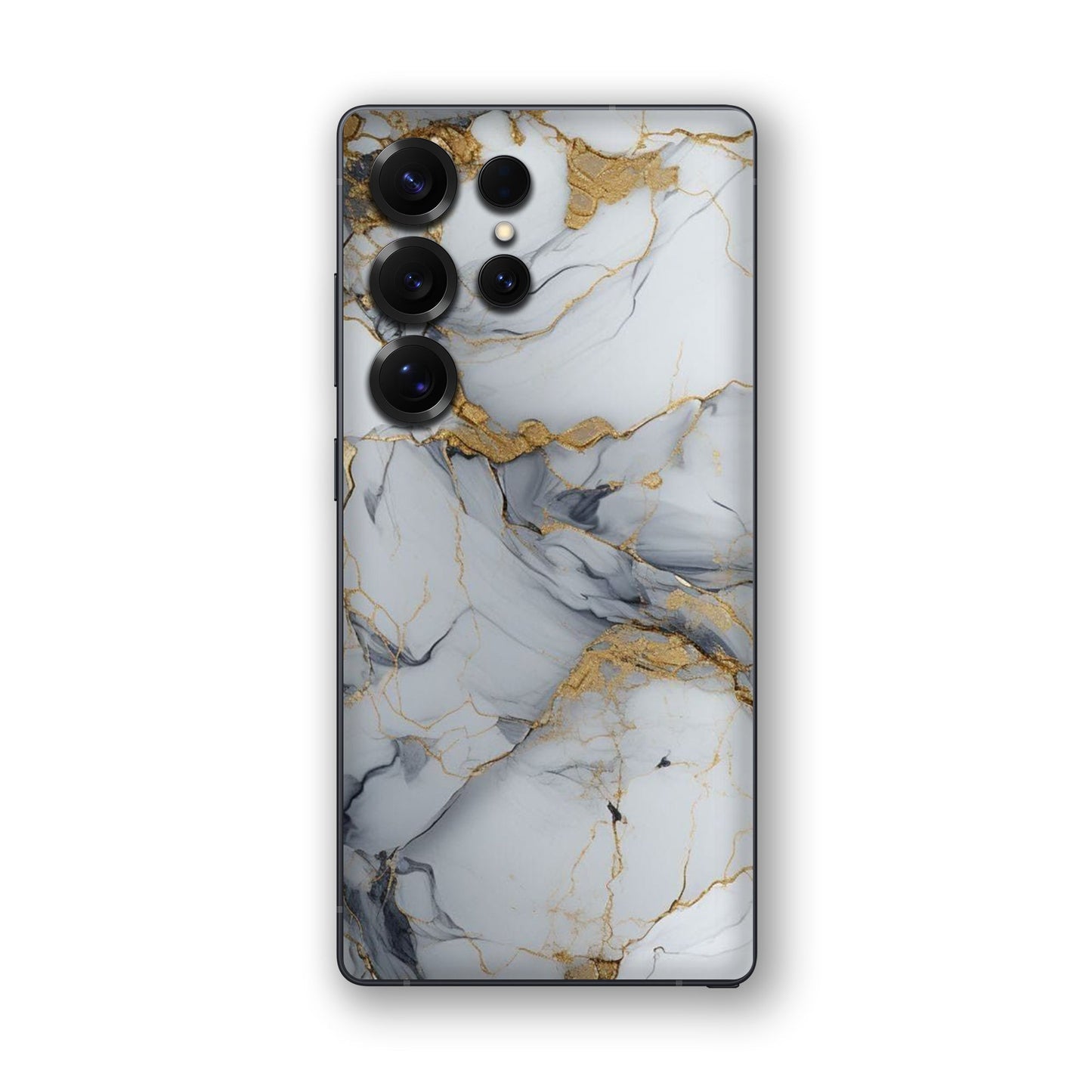 White Gold Luxury Marble Mobile Skin