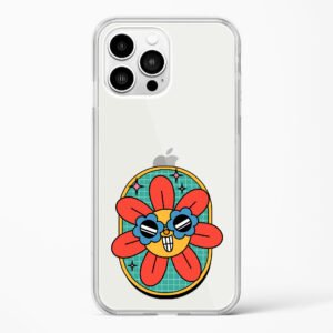 Happy Flower Crystal Clear Transparent Case