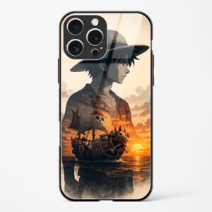 One Piece-inspired Silhouette Art Glass Case