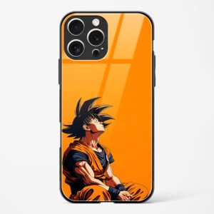 Contemplative Goku in Orange Glass Case