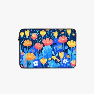 Colorful Flowers Painting Laptop - MacBook Sleeve