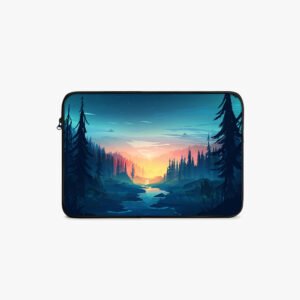 Breathtaking Forest Valley at Sunrise Laptop - MacBook Sleeve