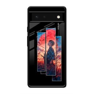 Samurai at Sunset Glass Case for Google Pixel 6