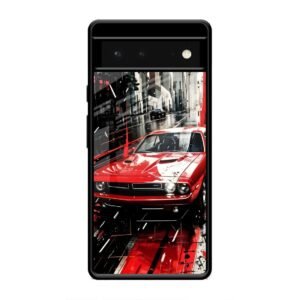Midnight Cruiser Glass Case for Google Pixel 6