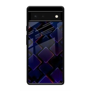 3D Square Glass Case for Google Pixel 6