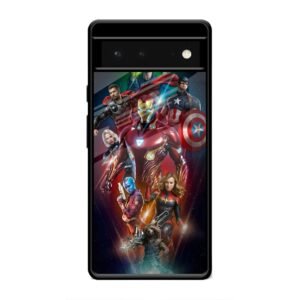 All avengers Glass Case for Google Pixel 6