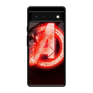 Avengers Logo Glass Case for Google Pixel 6