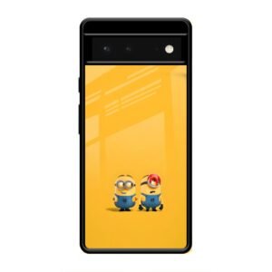 Minions Love Glass Case for Google Pixel 6