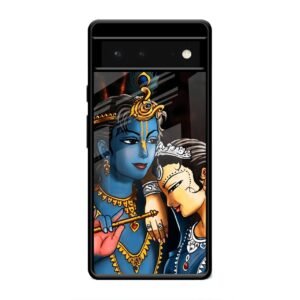 Radhe & Krishna Glass Case for Google Pixel 6