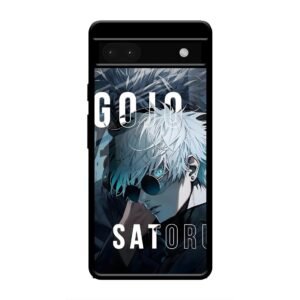 Gojo Satoru Anime Art Glass Case for Google Pixel 6a