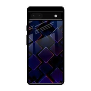 3D Square Glass Case for Google Pixel 6a