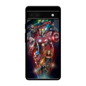 All avengers Glass Case for Google Pixel 6a