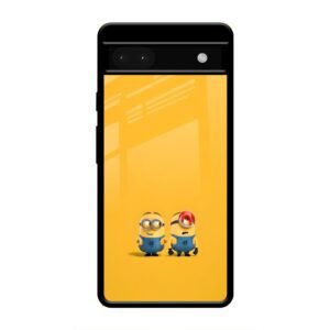 Minions Love Glass Case for Google Pixel 6a
