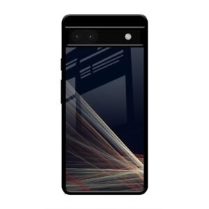 Waves Printed Glass Case for Google Pixel 6a
