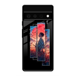 Samurai at Sunset Glass Case for Google Pixel 6 Pro