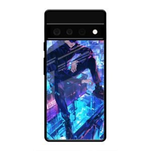 Cyberpunk Vigilante Glass Case for Google Pixel 6 Pro