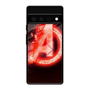 Avengers Logo Glass Case for Google Pixel 6 Pro