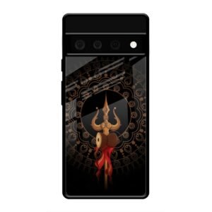 Beautiful art With Trishool Glass Case for Google Pixel 6 Pro