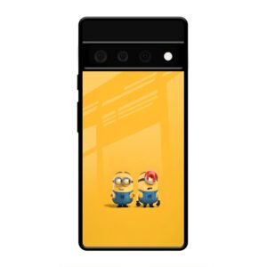 Minions Love Glass Case for Google Pixel 6 Pro