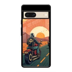 Wheels & Wanderlust Glass Case for Google Pixel 7