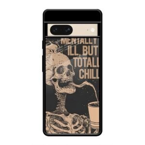 Skeleton Chill Glass Case for Google Pixel 7