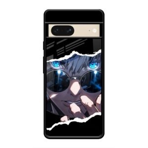 Azure Enigma Glass Case for Google Pixel 7