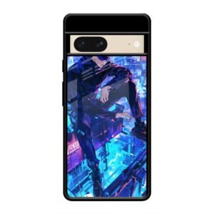 Cyberpunk Vigilante Glass Case for Google Pixel 7