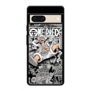 One Piece Manga Collage Glass Case for Google Pixel 7