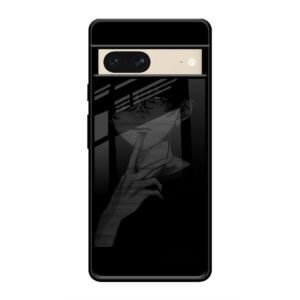 A boy Thinking Glass Case for Google Pixel 7