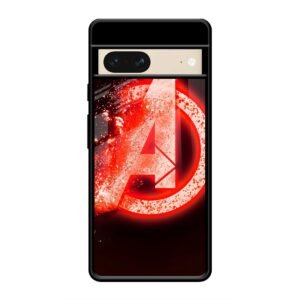 Avengers Logo Glass Case for Google Pixel 7