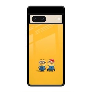 Minions Love Glass Case for Google Pixel 7