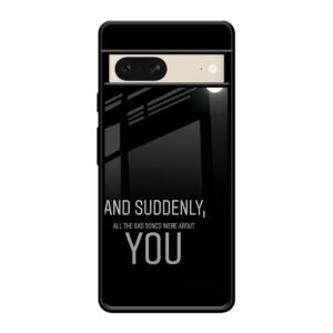 Quotes Glass Case for Google Pixel 7