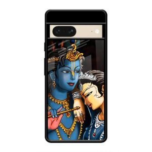 Radhe & Krishna Glass Case for Google Pixel 7