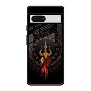 Beautiful art With Trishool Glass Case for Google Pixel 7A