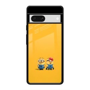 Minions Love Glass Case for Google Pixel 7A