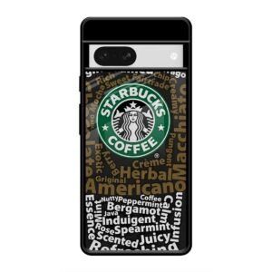 Starbucks Coffee Name Glass Case for Google Pixel 7A