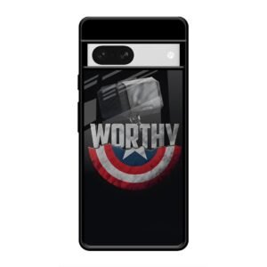 Thor and Caption America Glass Case for Google Pixel 7A